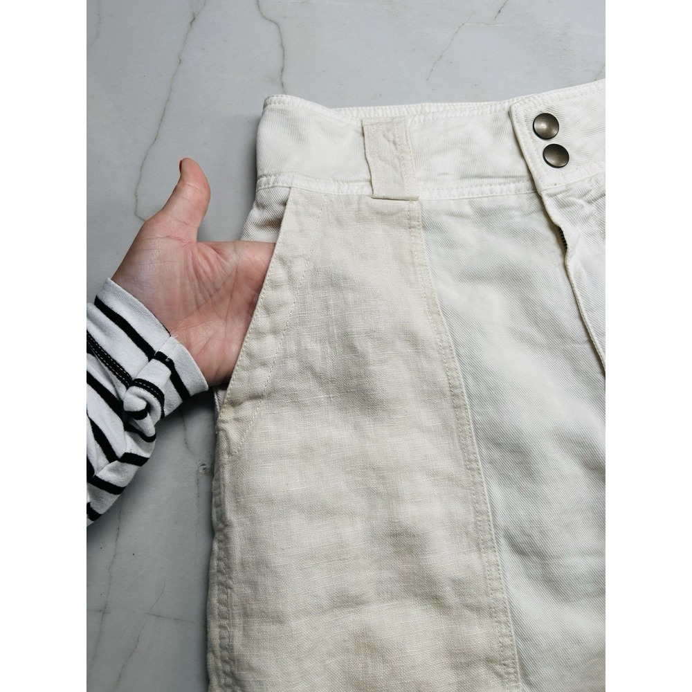 Wrap London Shorts Contrast-fabric shorts TENCEL™ lyocell & linen - Picture 7 of 13